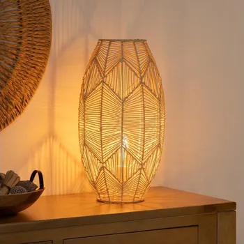 Lampička Atmosphera - Stojací lampa KITA 1xE27/40W/230V ratan