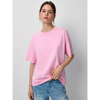 Dámská móda Tričko s&nbsp;kulatým výstřihem - XS - House - pastelově růžová - 316GS-03X