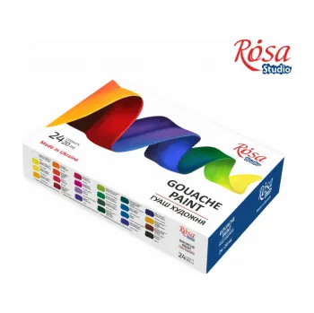Vodová barva Sada kvašových barev Rosa 24x20ml