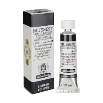 Olejová barva Olejová barva Mussini 15ml - 794 Shungite black, limitovaná edice
