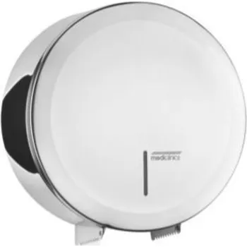 Sada koupelnových doplňků Zásobník na toaletní papír na malé jumbo role / max. O role 23,0 cm / nerez / bílá