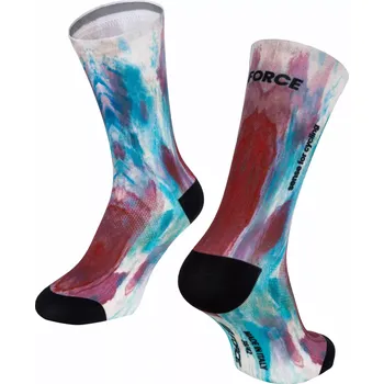 Pánské ponožky ponožky FORCE SUBLIME, modro-červené L-XL / 43 -47