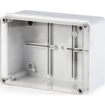 Elektroinstalační krabice Rozbočovací krabice SCABOX IP56 150x110x70mm, průhledný kryt SCAME 686.226