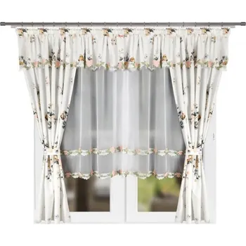 BytoTex Hotová záclona se závěsem Delena, 400x160 cm