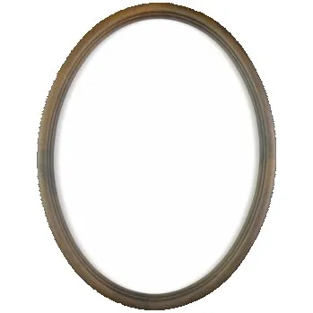 Rám na obraz Oválný rám hnědý – 18x24cm