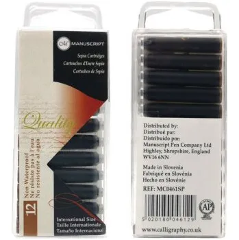 Náplň do psacích potřeb Bombičky Manuscript 12ks sépia