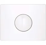 Ovládací nástěnná WC deska s tlačítkem GROHE Skate 38573SH0 / 1-objemové splachování / plast / horizontální montáž / alpská bílá