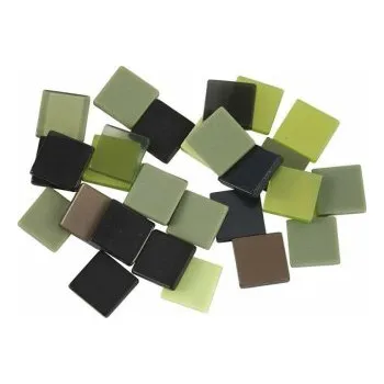 Mozaiková sada Mozaika zeleno-hnědá 1x1cm 25g