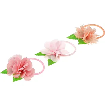 Gumičky do vlasů s květinou Chayenne 3 ks