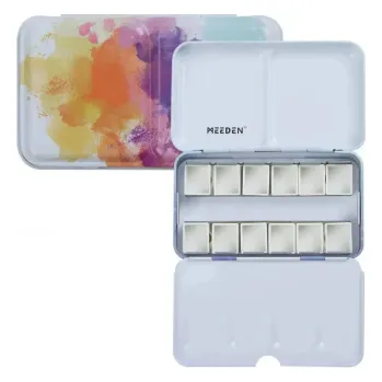 Vodová barva Akvarelová kazeta kovová 14ks barevná