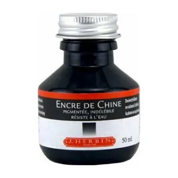 Náplň do psacích potřeb Indická tuš Herbin černá – 1000ml