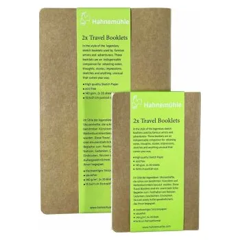 Výtvarný papír Hahnemühle Travel Booklet 13,5x21cm double pack