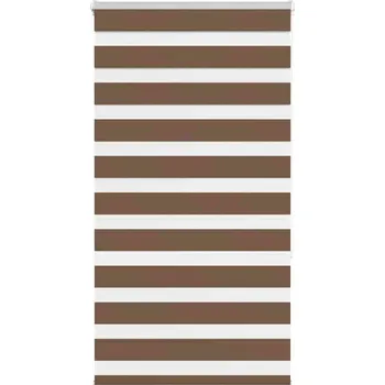 Stavebniny vidaXL Zebra roleta 70x150 cm šířka látky 65,9 cm polyester [4014229] Barva: Hnědá