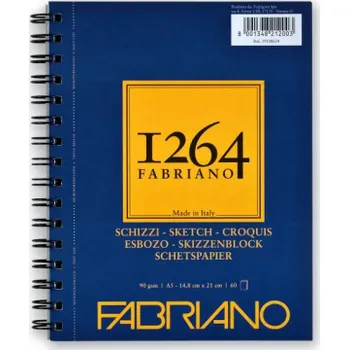 Výtvárné potřeby Skicák Fabriano Schizzi 1264 90g A4 long side