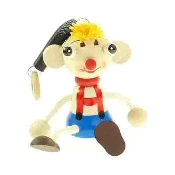 Dřevěná hračka Česká dřevěná hračka Kluk okatý na pružině (CH21309)