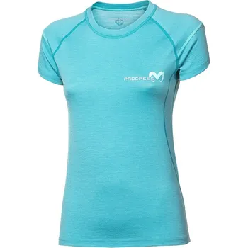 Progress MW NKRZ dámské merino triko s krátkým rukávem mint melír Velikost: S