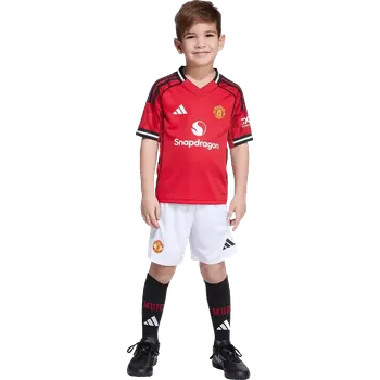 Dětská domácí souprava Adidas Manchester United 25/26 pro malé děti červená