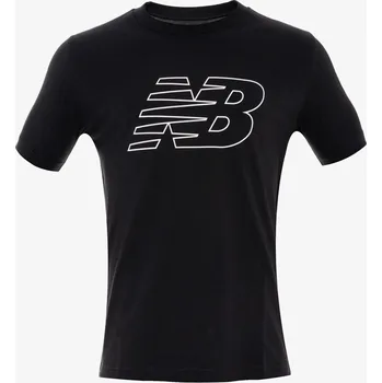 Pánské tričko NEW BALANCE Flying NB T-Shirt Black M 1132427