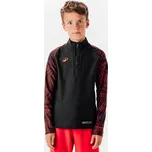 KIPSTA Dětská mikina se zipem u krku Club Wavy 5-6 LET RŮŽOVÁ|ČERNÁ|ČERVENÁ