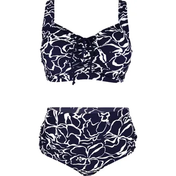 Dámské plavky Dvoudílné plavky pro plnoštíhlé Salma Ocean S803 6XL tmavě modrá