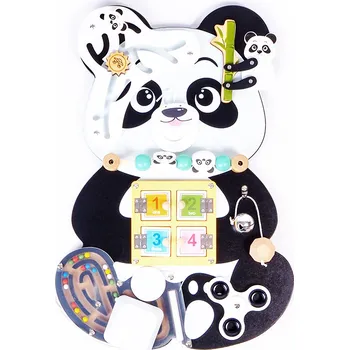 Activity board Aga4Kids Montessori dřevěná tabule 35 x 35 x 30 cm