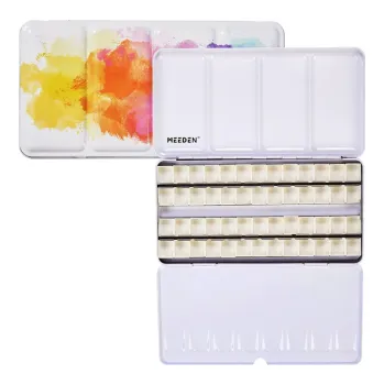 Výtvarná barva Akvarelová kazeta kovová 52ks barevná