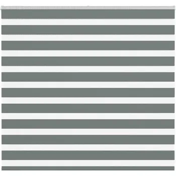 Roleta vidaXL Zebra roleta šířka látky 160,9 cm polyester [4014222] Barva: Tmavě šedá