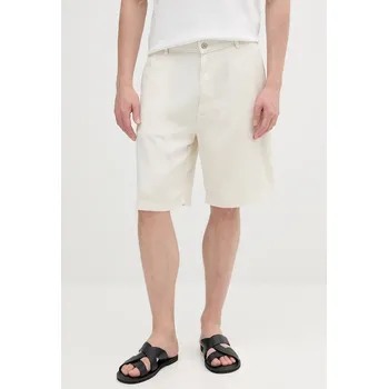 Dámské kraťasy Kraťasy Calvin Klein Jeans LV04RB929G béžová 01X, vel. 34