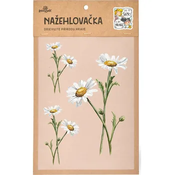 Textilní nažehlovací páska Lesní svět Nažehlovačka M 099 - Kopretina