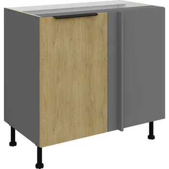 Kuchyňská skříňka Spodní rohová skříňka CREMONA ANTRACIT 105 DN 1F BB