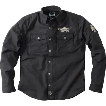 Moto bunda West Coast Choppers Bunda na Motorku s kevlarem a chrániči černá 3XL