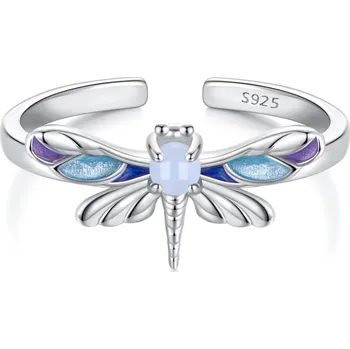 Prsten Endy-shop Stříbrný otevřený prsten vážka