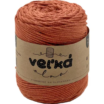 Příze VEĽKÁvlna VEL'KÁ vlna bavlněná šňůra na háčkování 2mm Liška