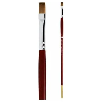 Umělecký štětec Přírodní štětec kuna 115 plochý – velikost 12