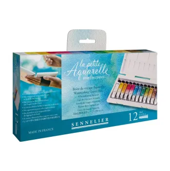 Výtvarná barva Cestovní sada akvarelových barev Sennelier 12x10ml Travel box