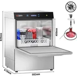 G.Gastro Myčka nádobí SHISHA - 4,9 kW - digitální - vč. odstraňovače vodního kamene - s čerpadlem mycího prostředku, oplachovým čerpadlem a vypouštěcím čerpadlem