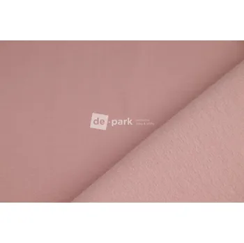 Počesaná teplákovina - světlejší starorůžová - 371 - kus - 0,9 m