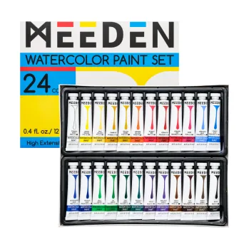 Vodová barva Sada akvarelových barev Meeden 24x12ml