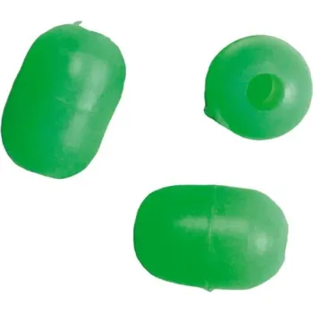 Korálky Aquantic Fluo Beads oválky zelená 20ks 4,5x6,5mm