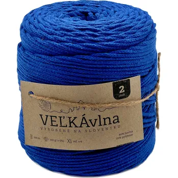 Příze VEĽKÁvlna VEL'KÁ vlna bavlněná šňůra na háčkování 2mm Hořec