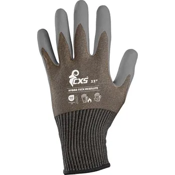Pracovní rukavice CXS Rukavice HYBRA-TECH RESOLUTE, máčená v latexu s pískovou úpravou, blistr, vel. 11