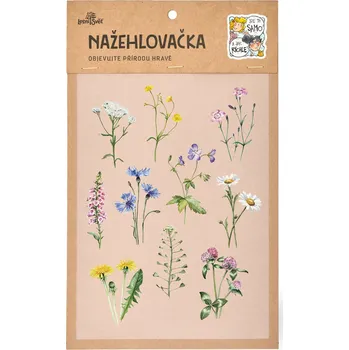 Textilní nažehlovací páska Lesní svět Nažehlovačka M 093 - Luční kvítí 2.