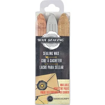 Pečeť Sada pečetních vosků Manuscript 3ks – metalické
