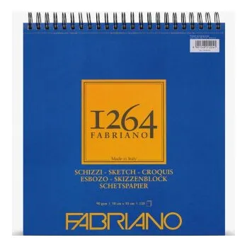 Výtvárné potřeby Skicák Fabriano Schizzi 1264 90g 30x30cm