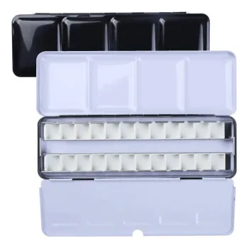 Paleta na barvy Akvarelová kazeta kovová 26ks