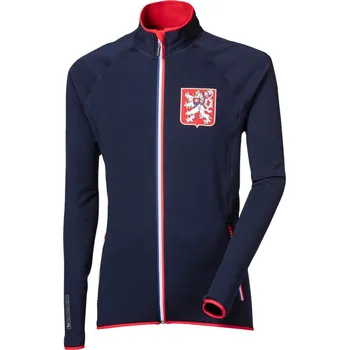 Běžecké oblečení Progress EDVARD pánská funkční sportovní retromikina tm.modrá Velikost: XXXL