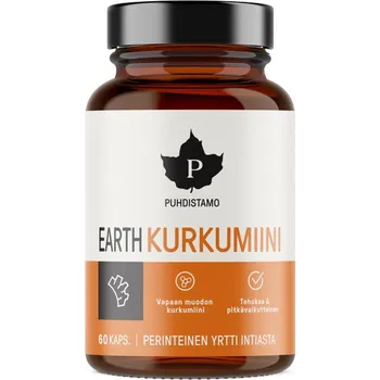 Puhdistamo Earth Kurkumiini 60 cps.
