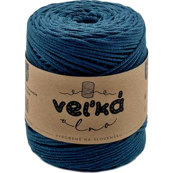Příze VEĽKÁvlna VEL'KÁ vlna bavlněná šňůra na háčkování 2mm Apatit