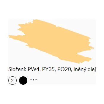 Olejová barva Olejová barva Umton 20ml – 0097 Žluť broskvová