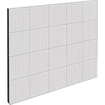 German Dvoudílná izolační rohož roletového boxu / 100 x 50 x 1,3 cm / stříbrná